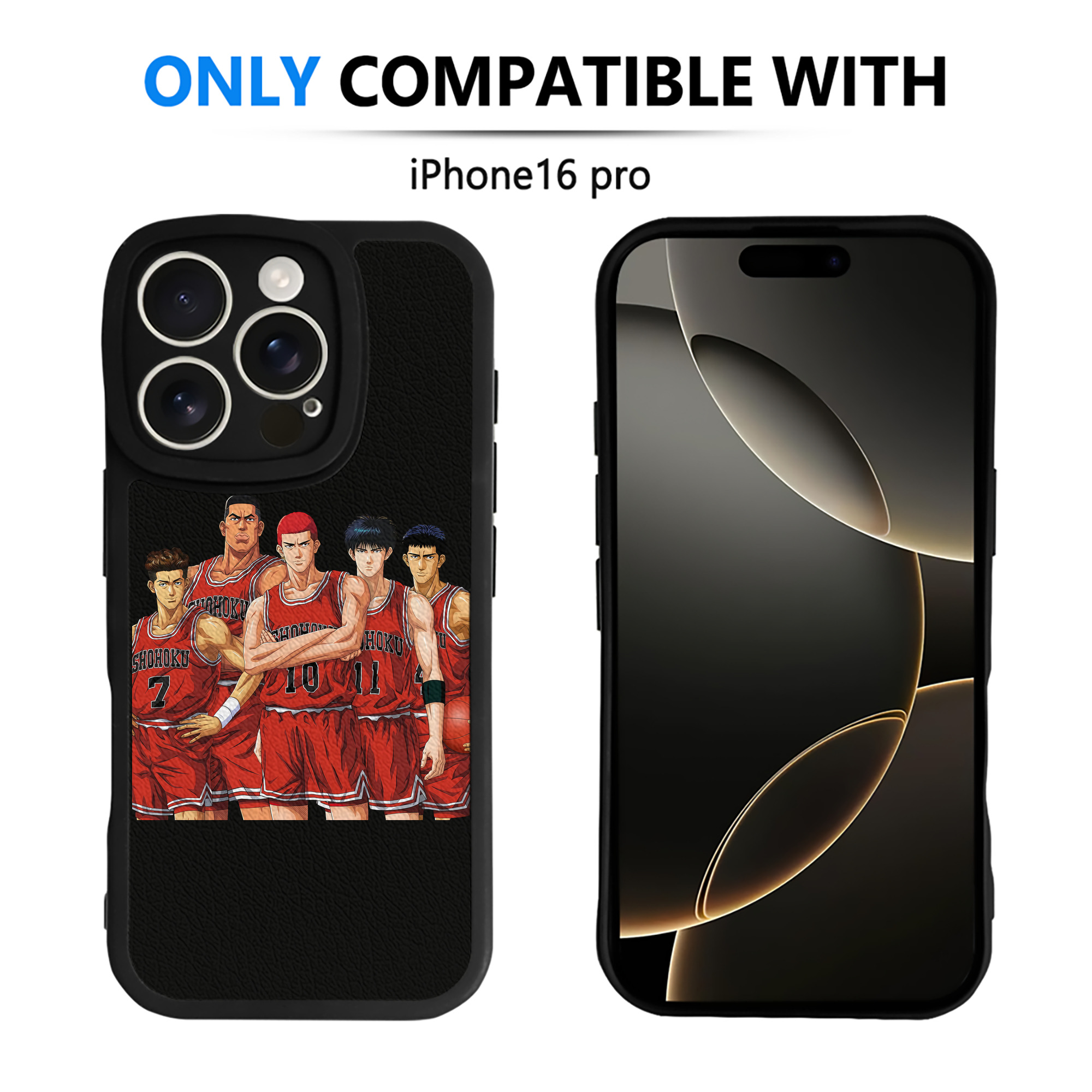 （画像用） SLAM DUNK／スラムダンク 【iPhone 16シリーズ対応】シリコンスマホケース（レザー調） 材質：シリコン